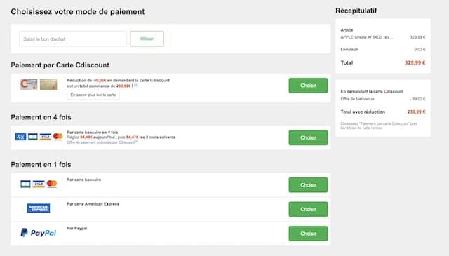 Code promo Cdiscount