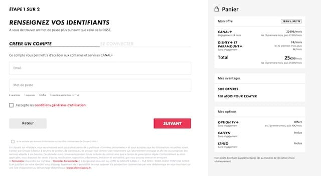 Compte Canal plus